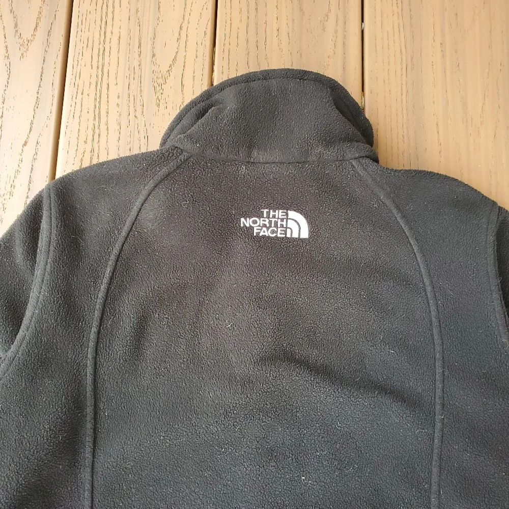 The North Face Black Fleece Jacket Zip Up Coat Outdoor Hike Mountain Cozy Warm S - Picture 10 of 11